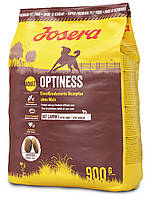 Сухой корм Josera Optiness (Йозера Оптинес) в больших гранулах с пониженным уровнем белка, 900 г