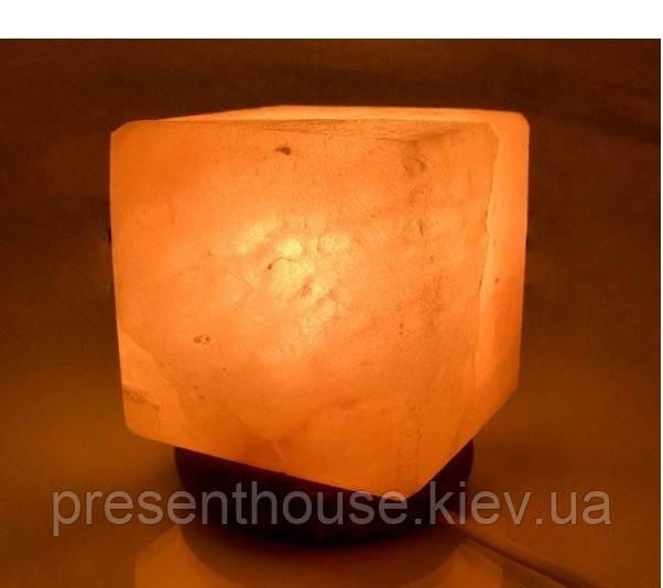 Соляна лампа "Куб", фото 1