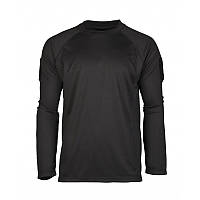 Футболка с длинным рукавом,черная. TACTICAL QUICK DRY LANGARMSHIRT