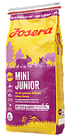 Сухой корм Josera MiniJunior (Junior/Adult Mini 29/18) для щенков и взрослых собак мелких пород, 15 кг