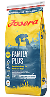 Сухой корм Josera Family Plus (Йозера Фемили Плюс) для щенков, беременных и кормящих собак 15 кг