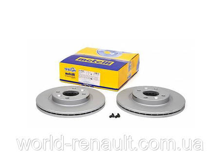 Передній гальмівний диск на Renault Kangoo D=238 мм/Metelli 23-0110, фото 2