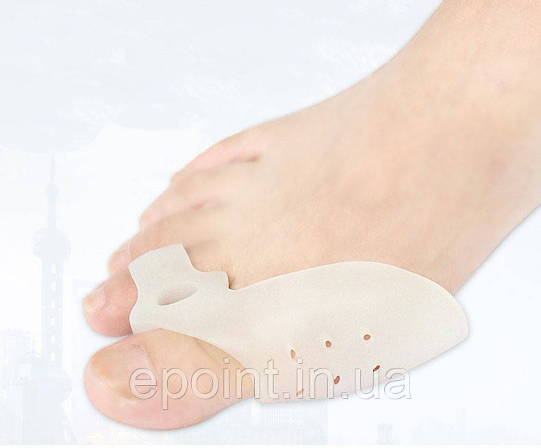Силіконовий фіксатор коректор на два пальці ноги розмір 41-44 Valgus Pro (Вальгус Про), компл. 2 шт., фото 1