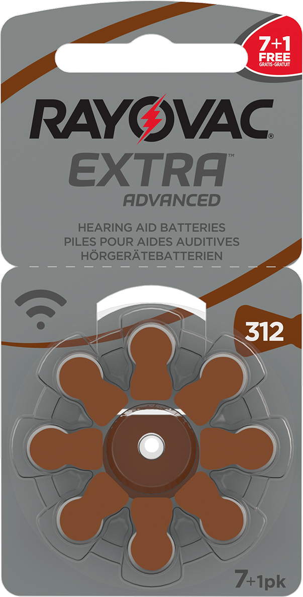Батарейки для слухових апаратів Rayovac EXTRA 312 (8 шт.)
