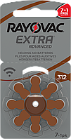 Батарейки для слухових апаратів Rayovac EXTRA 312 (8 шт.)