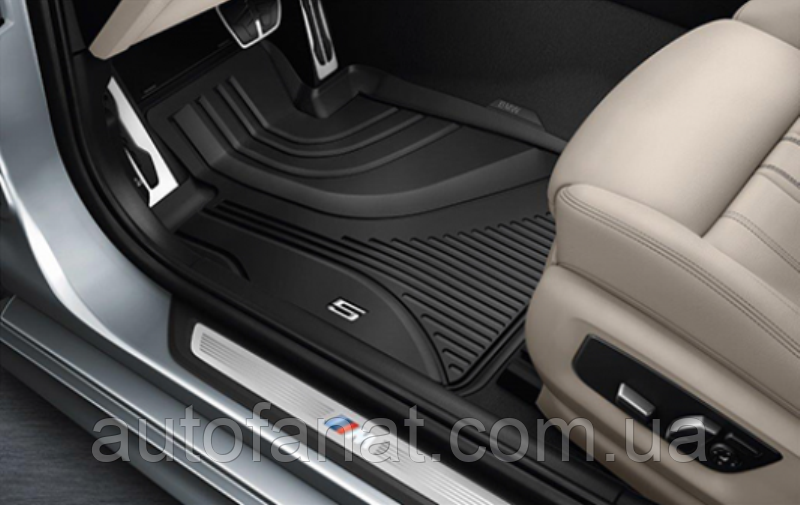 Килимки BMW 5 (G30, G31) 2017-, передні гумові в салон оригінал (51472414218)