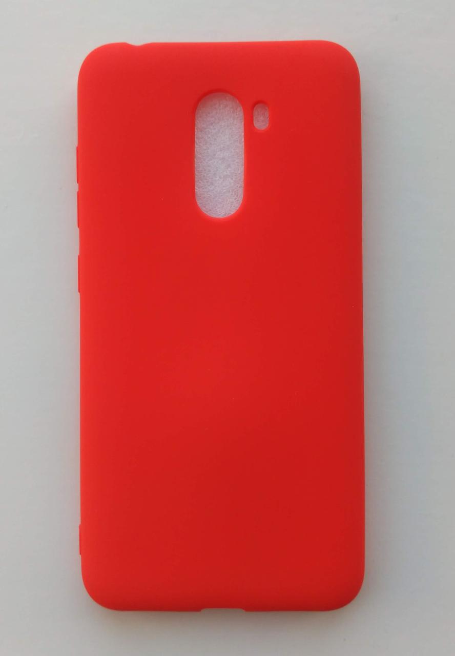 Силіконовий чохол Xiaomi Pocophone F1 червоний матовий Червоний 1817P