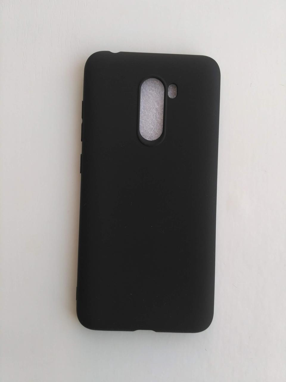 Силіконовий чохол Xiaomi Pocophone F1 чорний матовий Чорний 1817P