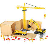 Ігровий набір спецтехніка, транспорт iPlay, iLearn Construction Site Vehicles Toy Set, Engineering Playset, фото 4
