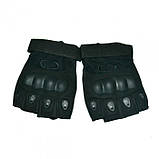 Тактичні рукавички OAKLEY безпалі БЛЕК (чорні), фото 3