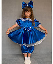 Дитячий карнавальний костюм для дівчинки Мальвіна Синій