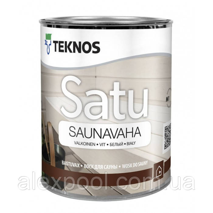 Teknos Satu Saunavaha 0,9 л водорозчинні прозоре захисне засіб