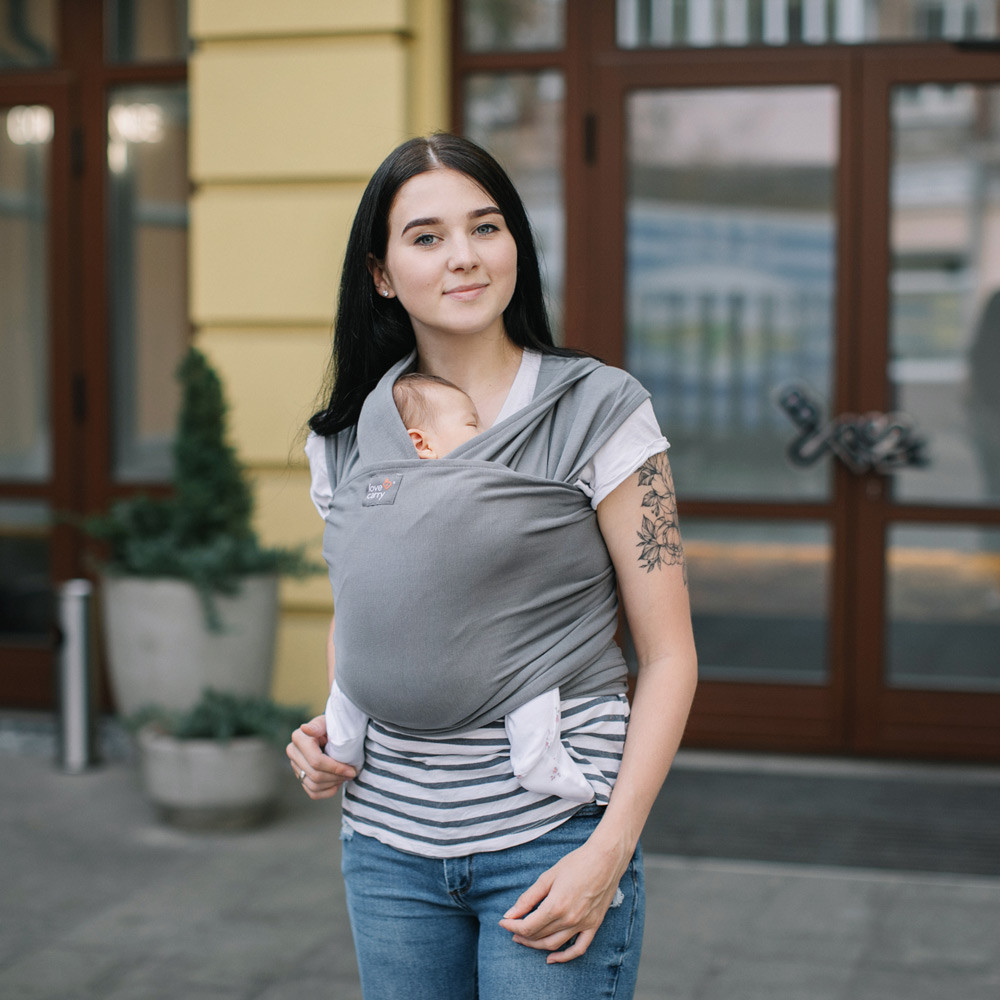 Трикотажний Слінг-шарф "Графіт" Love&Carry Слінгі