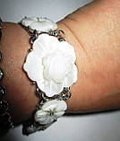 Браслет "Квітковий" із перламутром, фото 6