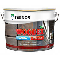 Teknos Woodex Aqua Classic 2,7 л лессирующий антисептик для защиты наружных деревянных поверхностей