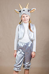 Дитячий карнавальний костюм КІЗКА СІРА на 5,6,7,8,9 років новорічний маскарадний костюм КОЗА, КОЗЕЛ 324