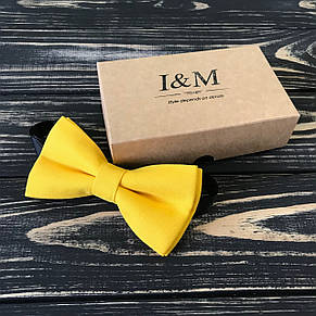 Краватка-метелик I&M Craft класичний жовтий (010307), фото 2