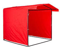 Торговая палатка на каркасе 2х2м. цвет красный