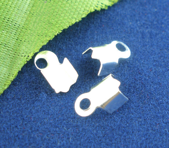 Затискачі-кінцівки Finding Для шнура волосіні Сріблястий 6 мм x 3 мм 25199