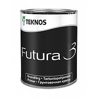 Teknos Futura 3 Белая 0,9 л матовая, алкидная, грунтовочная краска