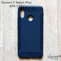 Силіконовий чохол накладка для Huawei P Smart Plus (INE-LX1) (blue"Carbon")