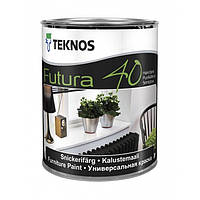 Teknos Futura 40 База 3 0,9 л полуглянцевая, уретано-алкидная краска для финишной окраски