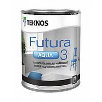 Teknos Futura Aqua 3 Белая 2,7 л матовая водоразбавляемая адгезионная грунтовка