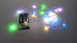 Гірлянда світлодіодна (LED), 5 м, з батарейками ААх3 (Гірлянда Нитка на батарейках, мікронитка на дроті), фото 5