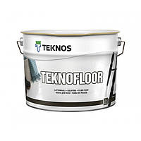 Teknos Teknofloor 9 л База 1 глянцевая уретан-алкидная краска для пола