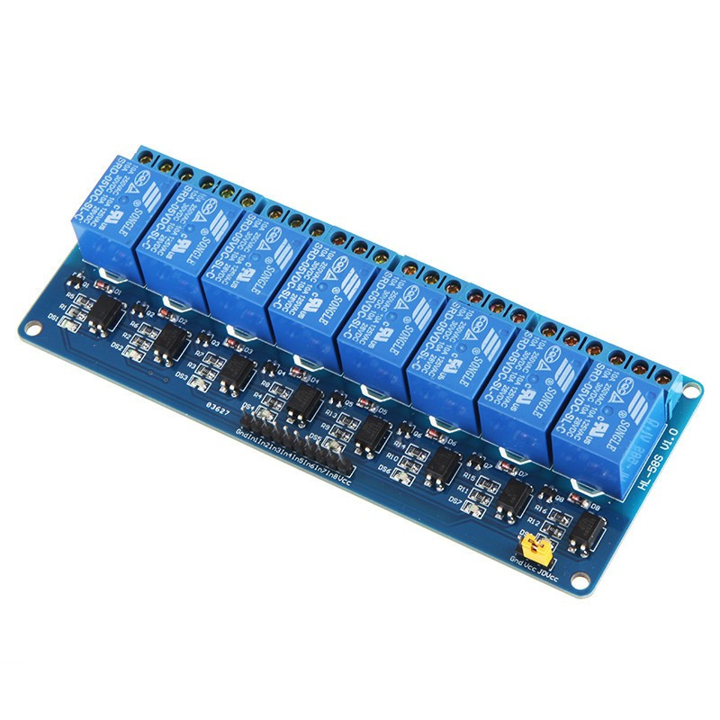 Модуль реле 8-канальний для Arduino 5V 8-Channel Relay з опторазвязкой