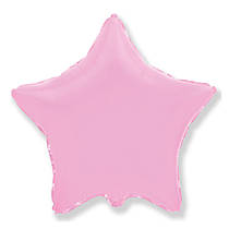 Фольгований куля-зірка пастель світло-рожевий 18" Flexmetal