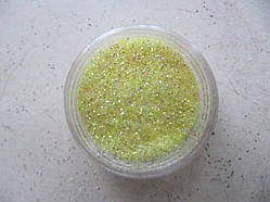 Пісок для дизайну нігтів лимонний .