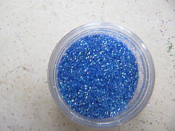 Пісок для дизайну нігтів яскраво синій. .