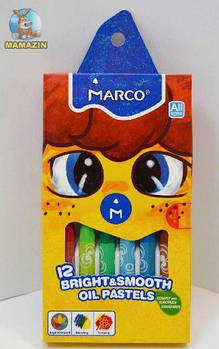 Крейда-пастель масляна 12 кольорів 1100-12OP G-Rich