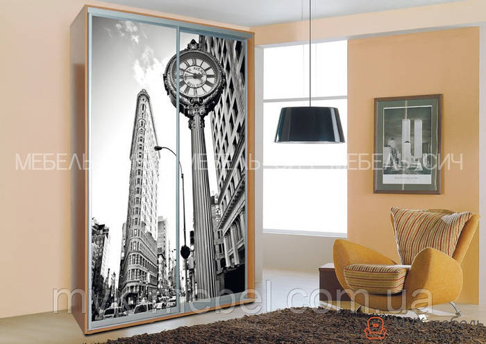 Прямой шкаф-купе в прихожую (06/22) 1500х600х2200, цена 4962 грн — Prom ...