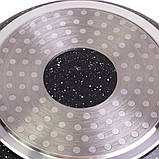 Каструля з кришкою Kamille 2.3 л з литого алюмінію з антипригарним покриттям і для індукції і газу KM-4404, фото 9