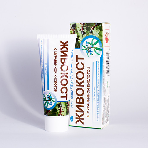 Живокост с муравьиной кислотой гель-бальзам (Флора Фарм,75мл.): продажа ...