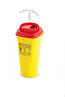 Одноразовый квадратный контейнер желто/красный AP Medical CSH объемом 5 л