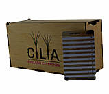 LashBox Для Ресниць Cilia [Wood] (Лешбокс З 10 планшетками), фото 5