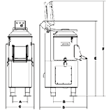 Картоплемечистка Sirman PPJ 10 Tf, фото 5