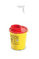 Одноразовый круглый контейнер желто/красный AP Medical PBS объемом 1.5 л