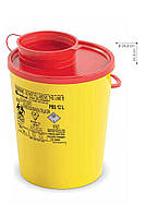 Одноразовый круглый контейнер желто/красный AP Medical PBS объемом 12 л