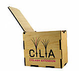 LashBox Для Ресниць Cilia [Wood] (Лешбокс З 5 планшетками), фото 2
