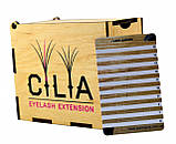LashBox Для Ресниць Cilia [Wood] (Лешбокс З 5 планшетками), фото 5