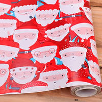 Папір для пакування подарунків 10 м Новорічна