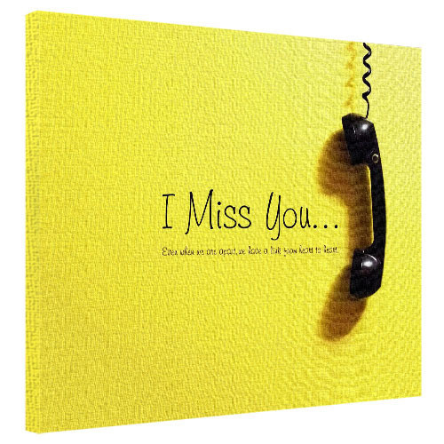 Картина на полотні на стіну для інтер`єру/спальні/прихожої I Miss You 40х50 см (H4050_YM008)