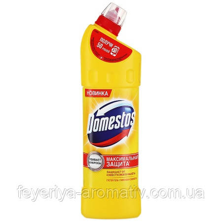 Средство для чистки унитаза Domestos лимонная свежесть 1л - фото 3 - id-p570955327