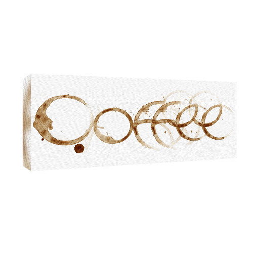 Картина на полотні на стіну для інтер`єру/спальні/прихожої Coffee 30х65 см (H3065_YM003)