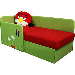 Дитячий диванчик ліжечко Ribeka Ред 14M61-7 (лівий) Зелений/червоний14