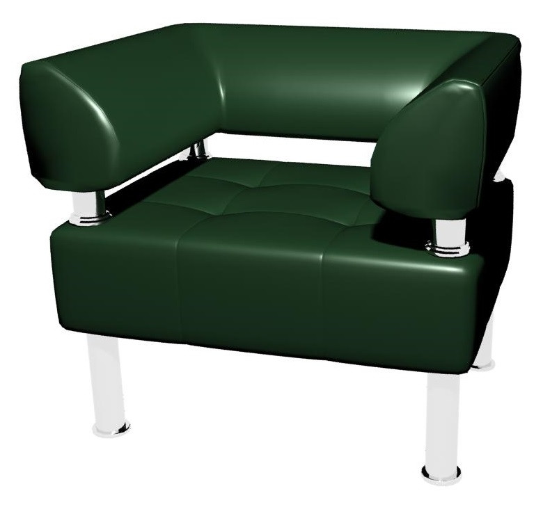 Офісний диван Тонус Sentenzo 800x600x700 Темно-зелений (4236125722)